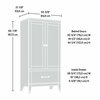 Sauder Carson Forge Armoire Wc , Safety tested for stability to help reduce tip-over accidents 415107